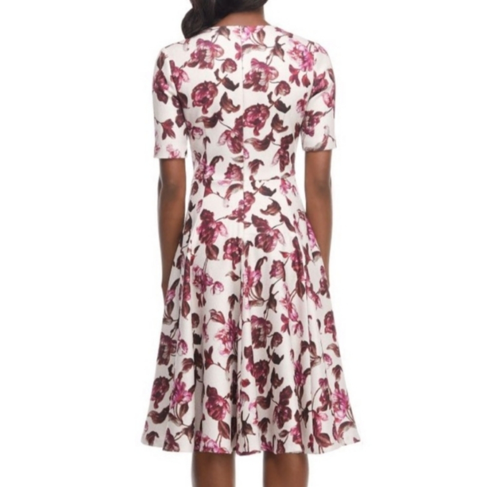 Gal Meets Glam Edith Floral Fit And Flare Midi Dress - Picture 5 of 13